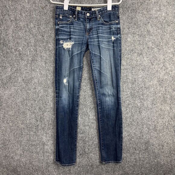AG Adriano Goldschmied Jeans Womens Size 26 Blue Stilt Cigarette Leg - Picture 1 of 11